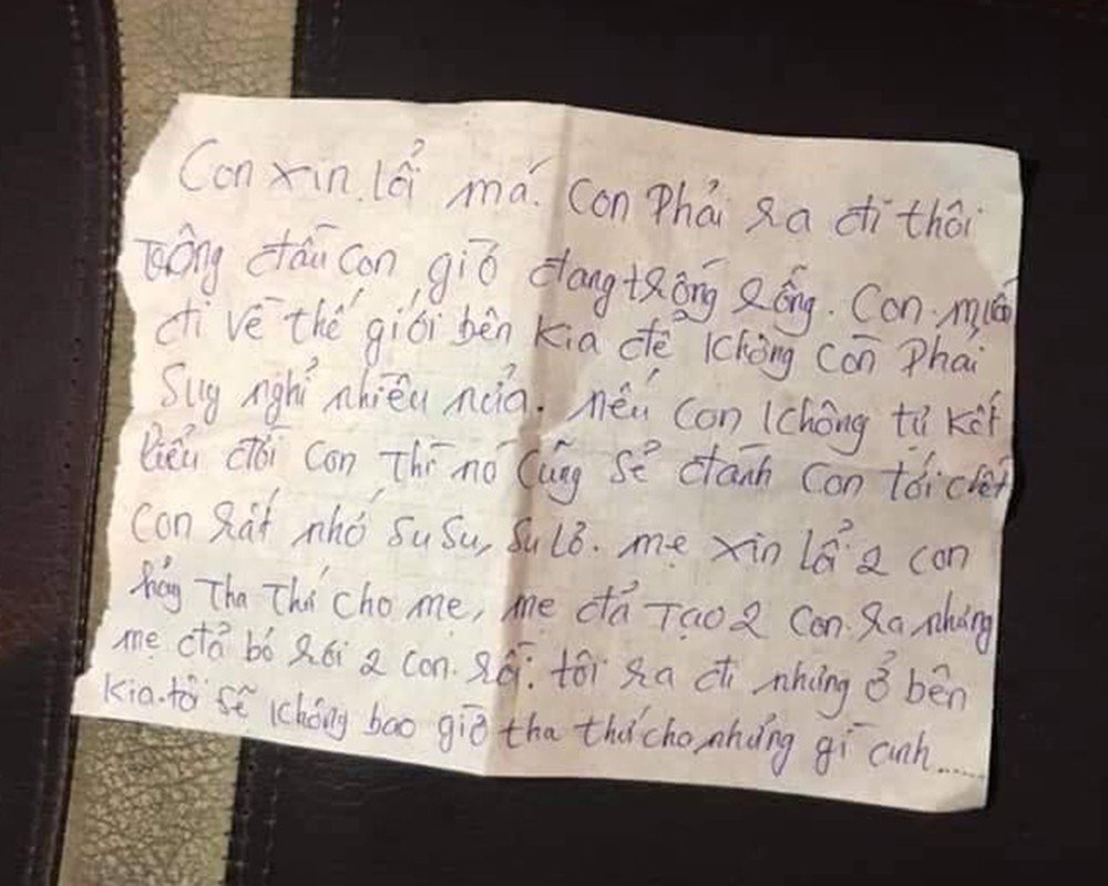 Người phụ nữ nghi nhảy cầu, để lại bức thư: Con phải ra đi thôi, đầu con đang trống rỗng-2