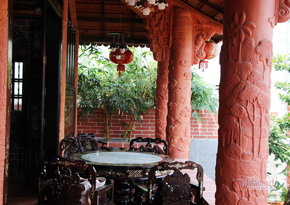 Biệt phủ bằng gốm đỏ có 1 không 2 Việt Nam của đại gia miền Tây-15