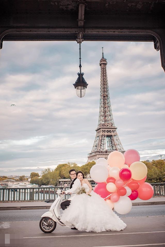Ảnh cưới của BTV Thu Hà và bạn trai ở Pháp-3