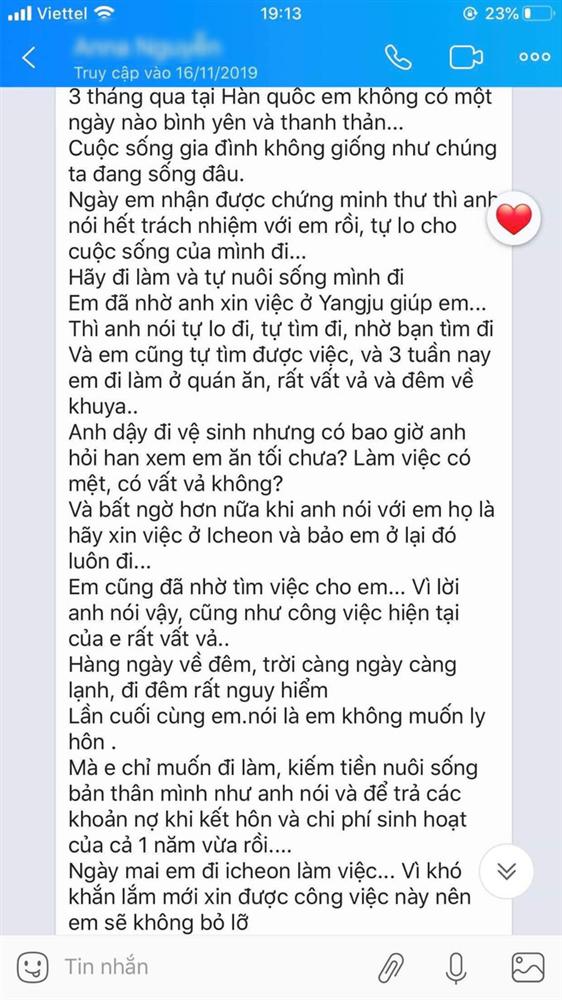 Những dòng tin nhắn cuối cùng nghi của cô dâu Việt gửi chồng Hàn trước khi bị sát hại khiến nhiều người xót xa-4