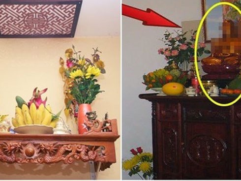 Bàn thờ đặt đúng cung 