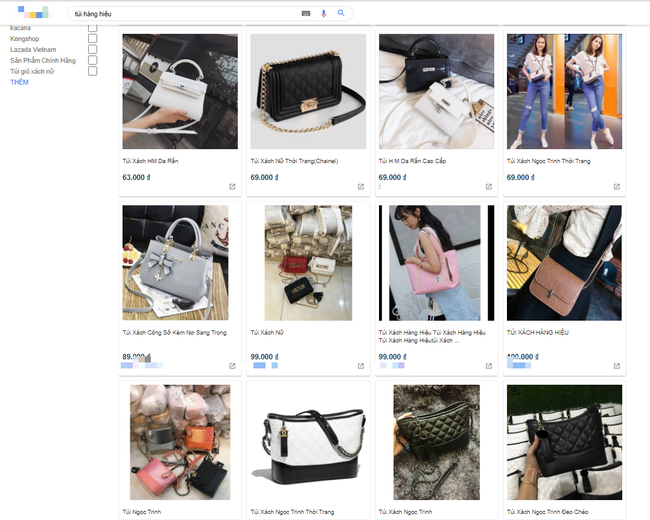 Vô vàn hàng hiệu từ túi xách đến nước hoa với giá từ vài chục tới vài trăm nghìn đồng đang được bán tràn lan trên mạng-2