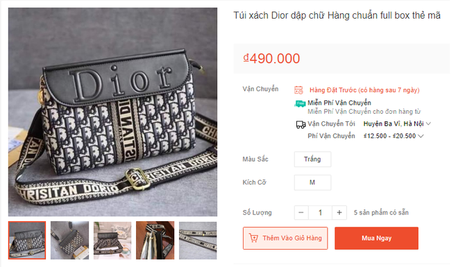 Vô vàn hàng hiệu từ túi xách đến nước hoa với giá từ vài chục tới vài trăm nghìn đồng đang được bán tràn lan trên mạng-4