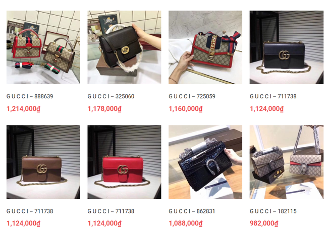 Vô vàn hàng hiệu từ túi xách đến nước hoa với giá từ vài chục tới vài trăm nghìn đồng đang được bán tràn lan trên mạng-6
