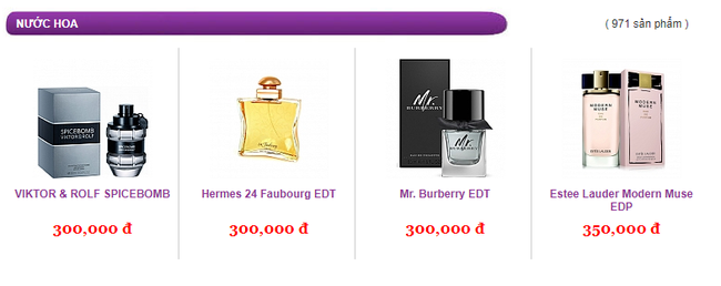 Vô vàn hàng hiệu từ túi xách đến nước hoa với giá từ vài chục tới vài trăm nghìn đồng đang được bán tràn lan trên mạng-7
