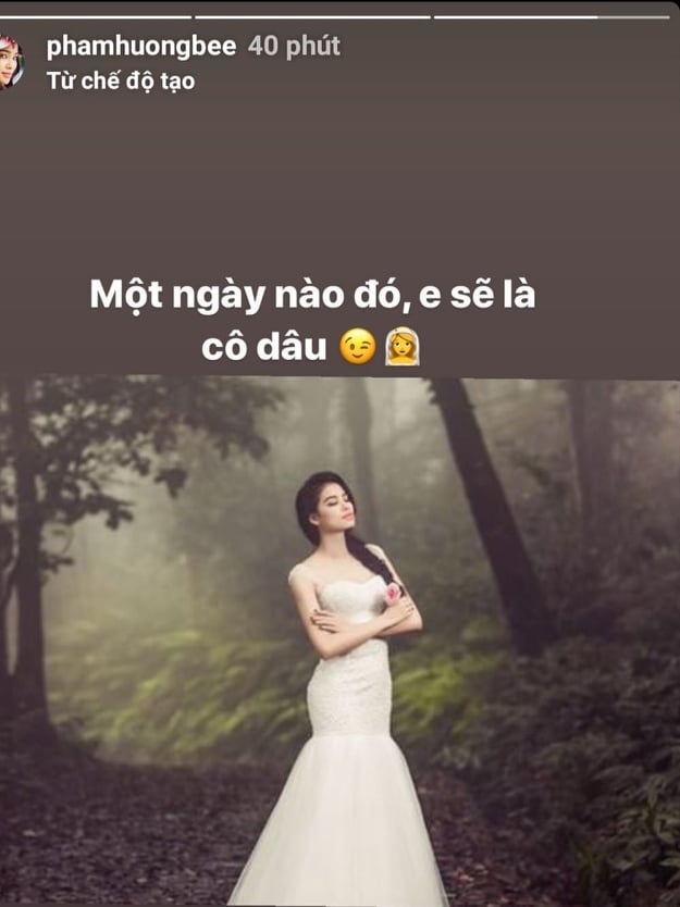 Hoa hậu Phạm Hương đăng ảnh mặc váy trắng, nôn nao đến ngày làm cô dâu-1
