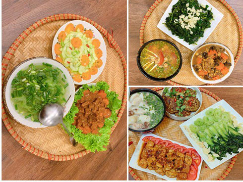 Mê tít mâm cơm đã ngon lại đẹp của mẹ đảm HN, kéo cả chồng lẫn hai con vào bếp-15