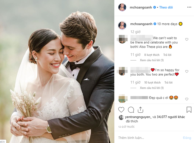 Hoàng Oanh lại thả nhẹ” tấm hình cưới đầu tiên có sự xuất hiện của chú rể-1