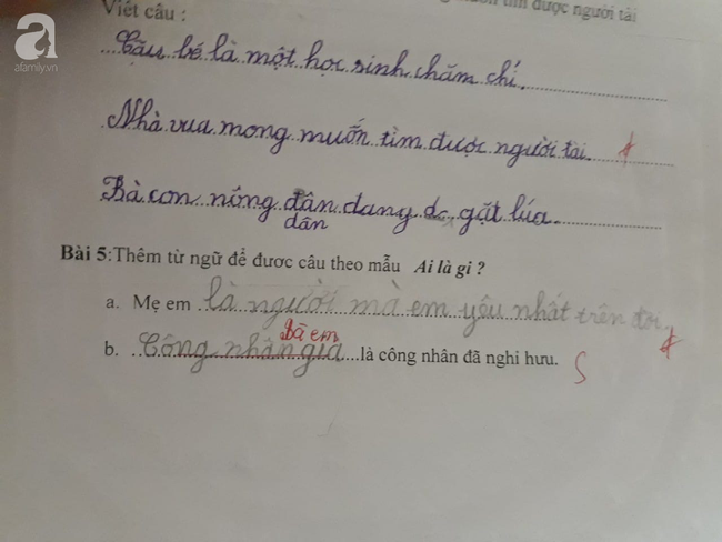 Đáp án bài tập tiếng Việt của bé lớp 2 làm phụ huynh bất ngờ | Tin ...
