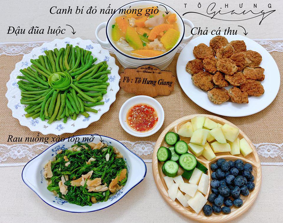 Mê tít mâm cơm đã ngon lại đẹp của mẹ đảm HN, kéo cả chồng lẫn hai con vào bếp-10