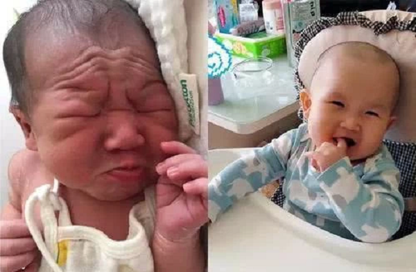 Lúc sinh ra nhăn nheo xấu xí nhưng chỉ 1 tháng sau, em bé lật ngược tình thế khiến ai cũng xuýt xoa-1