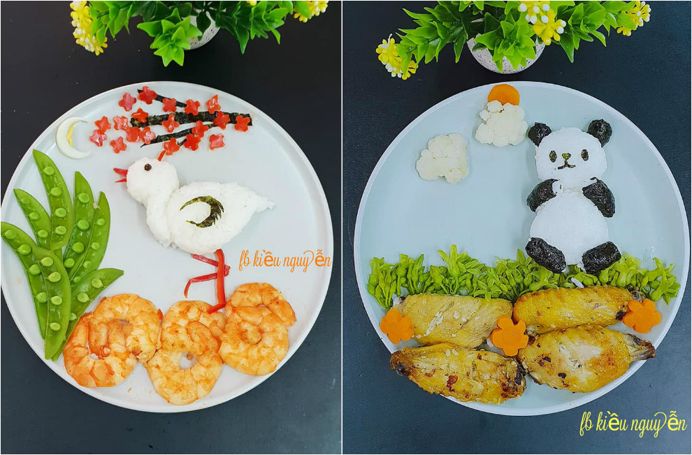Hô biến đĩa cơm thành vườn thú muôn màu, mẹ 9X khiến con hào hứng chờ đến bữa-4