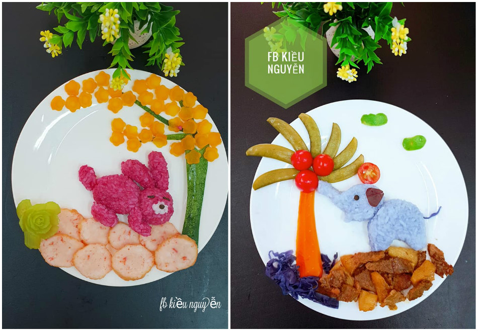 Hô biến đĩa cơm thành vườn thú muôn màu, mẹ 9X khiến con hào hứng chờ đến bữa-6