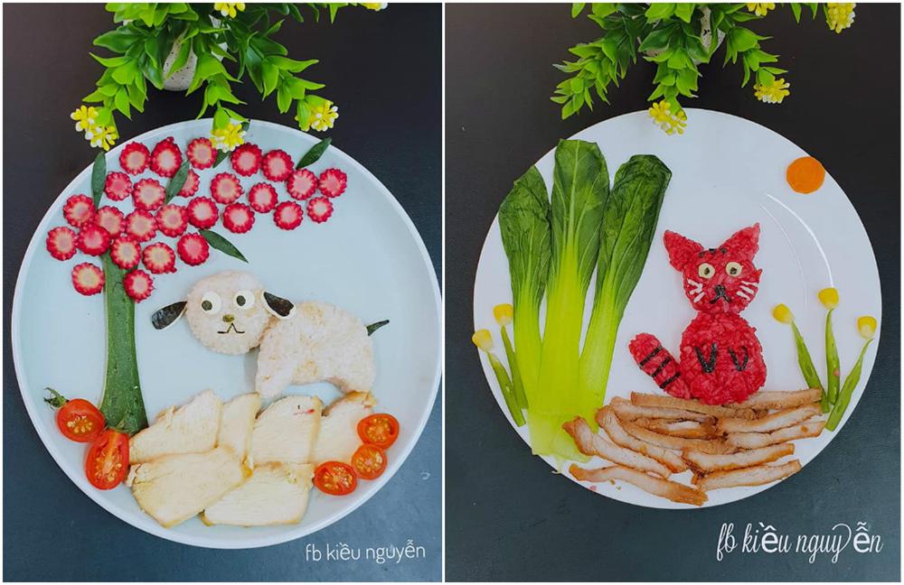 Hô biến đĩa cơm thành vườn thú muôn màu, mẹ 9X khiến con hào hứng chờ đến bữa-8
