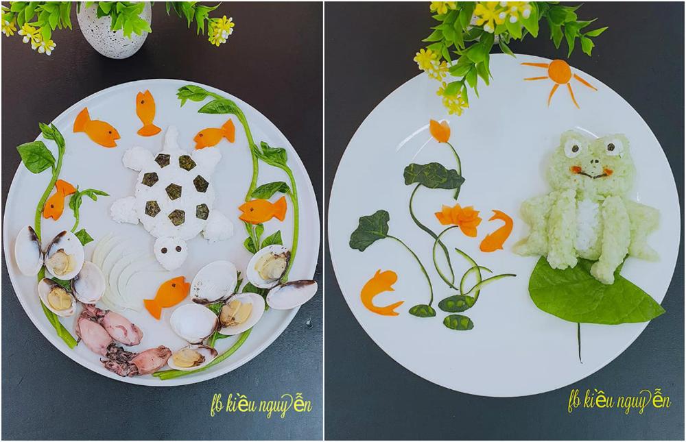 Hô biến đĩa cơm thành vườn thú muôn màu, mẹ 9X khiến con hào hứng chờ đến bữa-9