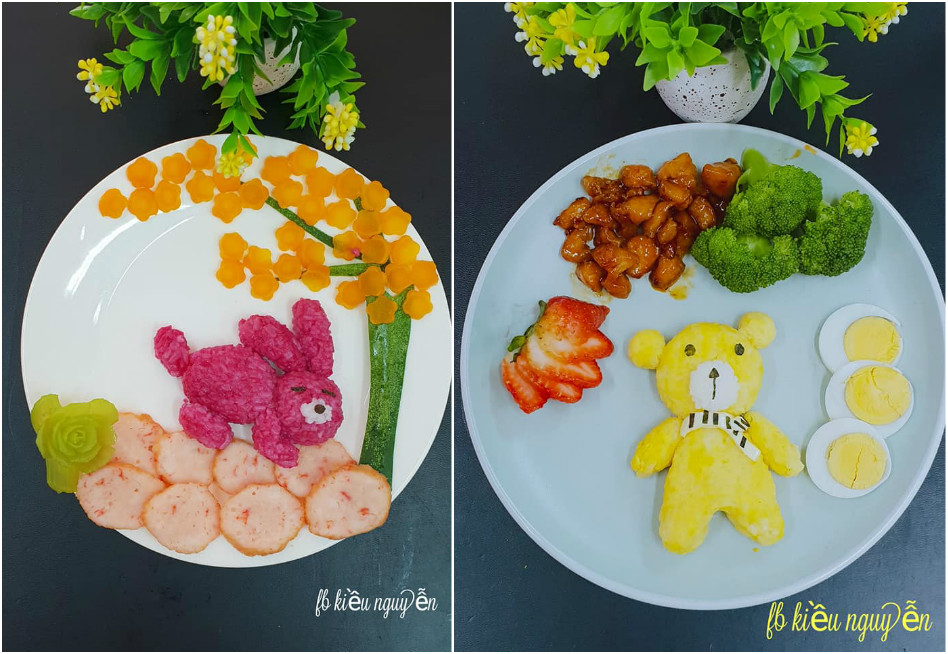 Hô biến đĩa cơm thành vườn thú muôn màu, mẹ 9X khiến con hào hứng chờ đến bữa-10