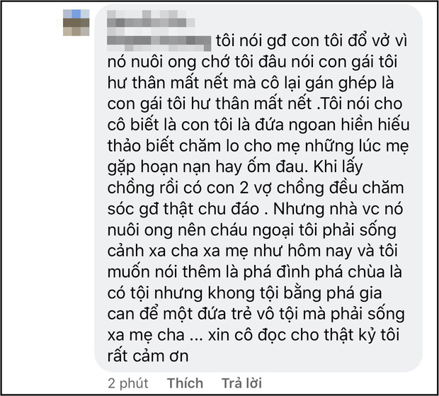Bị dân mạng vào tận trang cá nhân trách móc không thương con ruột, mẹ Ngọc Lan thẳng thắn lên tiếng-1