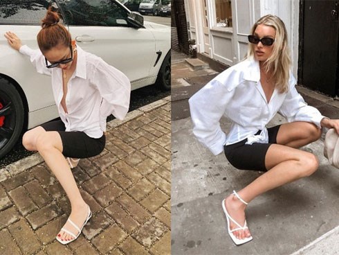 Hậu tháo túi ngực, Thúy Vi vừa được khen sang hơn đã bị nghi copy thiên thần Elsa Hosk từ outfit cho đến dáng pose