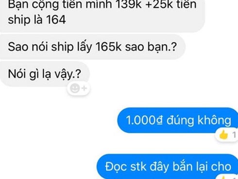 Khách hàng đòi chủ shop chuyển khoản 1k vì tổng tiền hết 164k mà shipper lấy 165k: Thánh rạch ròi của năm đây rồi!