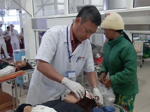 Một bệnh nhân nghi dùng súng tự bắn vào đầu tại khoa Cấp cứu Bệnh viện Trưng Vương-2