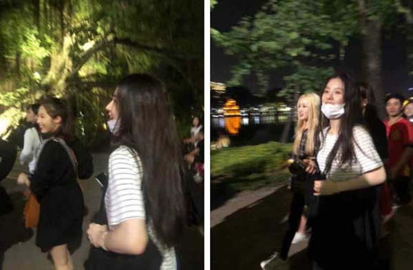 Hình ảnh đáng yêu của sao Hàn khi vừa đến Việt Nam: Hội trai đẹp đeo khẩu trang kín mít lững thững đi siêu thị, ăn bún bò; Hội gái xinh lượn phố đi bộ Hồ Gươm-5
