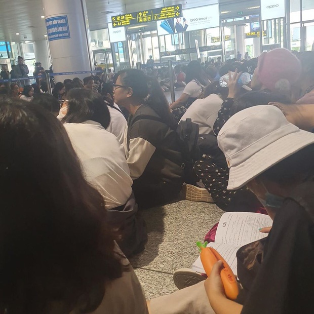 Đi đón thần tượng dự AAA nhưng chợt nhớ sắp phải thi IELTS, nữ sinh mang sách vở ra luyện đề ngay tại sân bay Nội Bài-1