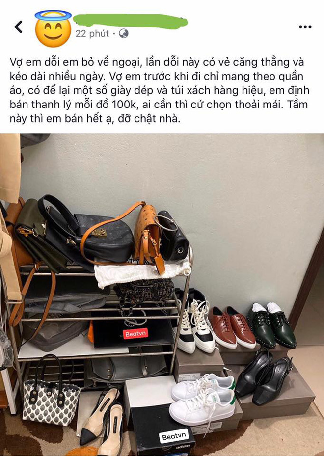 Vợ dỗi bỏ về ngoại, chồng tung chiêu độc: Mang túi xách, giày dép hàng hiệu ra thanh lý giá bèo-1