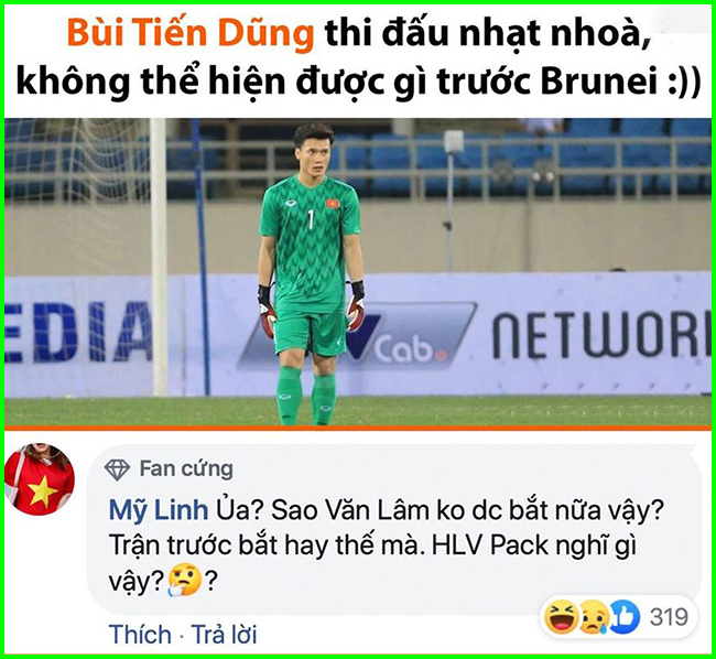 Dân mạng chế ảnh Bùi Tiến Dũng mờ nhạt nhất trận với U22 Brunei-3