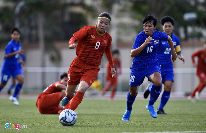 Tuyển nữ Việt Nam hòa Thái Lan ở SEA Games 30-1