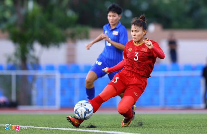 Tuyển nữ Việt Nam hòa Thái Lan ở SEA Games 30-2