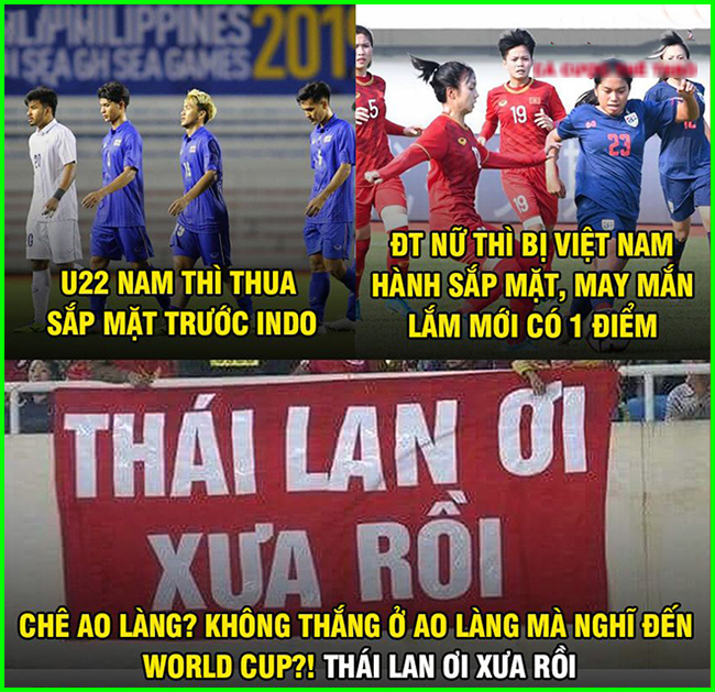 U22 Thái Lan thua thảm, dân mạng Việt Nam hả hê chế ảnh chế giễu-8