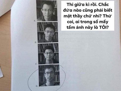 Ra đề cực gắt đoán mặt giáo viên, thầy giáo khiến không ít sinh viên phải giật mình thon thót vì suốt ngày nghỉ học nhờ bạn điểm danh