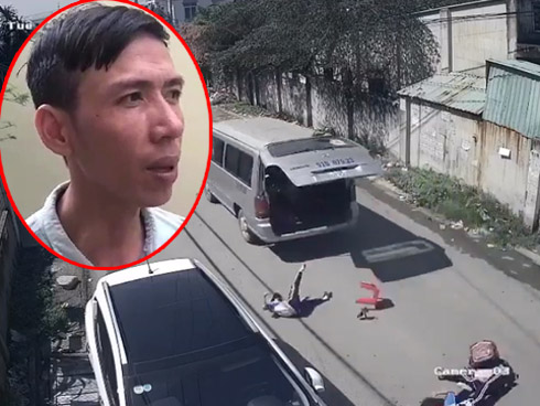 Ôtô tự đi lùi trong lúc đang đổ xăng-1