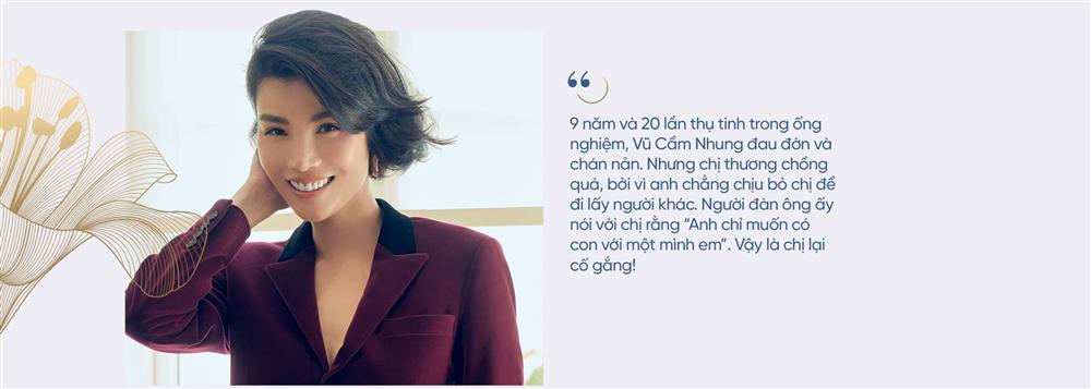 Vũ Cẩm Nhung: Người đàn bà thép trải qua 20 lần thụ tinh ống nghiệm để tìm con, hồi sinh sau trầm cảm để thành một tôi” tốt hơn-12