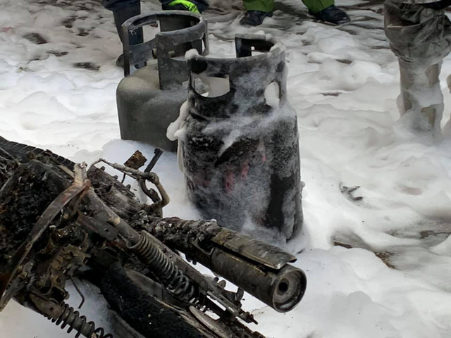 Chùm ảnh: Hiện trường vụ nổ bình gas kinh hoàng giữa phố Hà Nội đông người-1