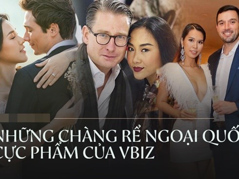 Ngắm 5 chàng rể ngoại quốc của Vbiz: Toàn tài giỏi điển trai hết chỗ chê, gây mê nhất là ông xã MC Hoàng Oanh