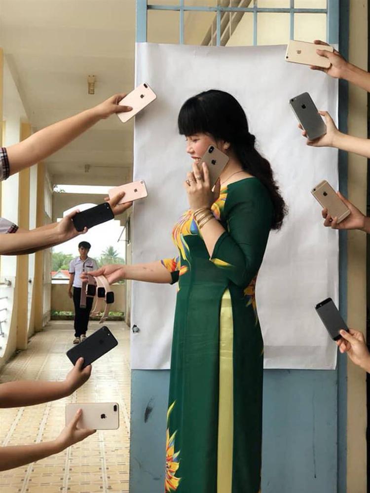 Đu hot trend tone-sur-tone, cô giáo chụp ảnh với loạt iPhone sang chảnh khiến dân mạng được dịp sáng mắt-1