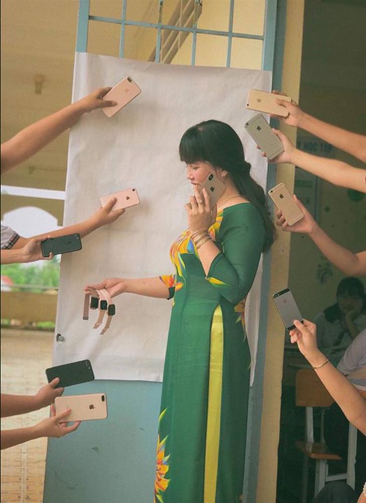 Đu hot trend tone-sur-tone, cô giáo chụp ảnh với loạt iPhone sang chảnh khiến dân mạng được dịp sáng mắt-3