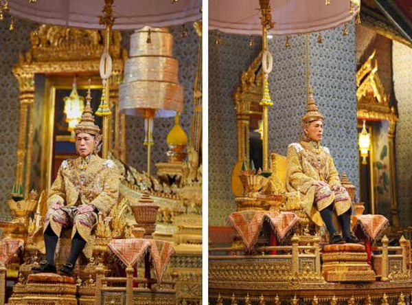 Cung điện phát hành hình ảnh mới của vợ chồng Quốc vương Thái Lan cho thấy sự khác biệt rõ rệt giữa Hoàng hậu và Hoàng quý phi-1