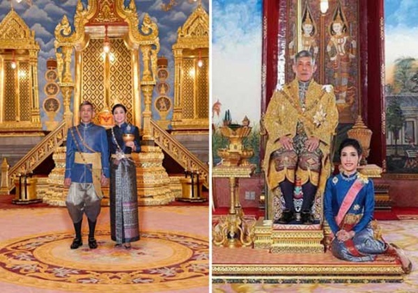 Cung điện phát hành hình ảnh mới của vợ chồng Quốc vương Thái Lan cho thấy sự khác biệt rõ rệt giữa Hoàng hậu và Hoàng quý phi-3