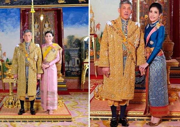 Cung điện phát hành hình ảnh mới của vợ chồng Quốc vương Thái Lan cho thấy sự khác biệt rõ rệt giữa Hoàng hậu và Hoàng quý phi-4