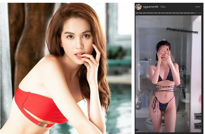 Ngọc Trinh nổi tiếng với vòng 1 sexy nhưng thiếu đi phụ kiện” độn đẩy vẫn dễ bị hiểu lầm là màn hình phẳng” như thường-1