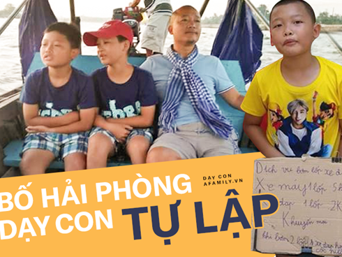 Bố tự trói tay mình để kiềm chế cơn giận khi dạy con học-2