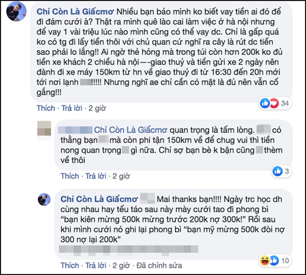 Xôn xao chuyện thanh niên phi 150km đến đám cưới bạn thân trao phong bì rỗng, xin nợ tiền mừng vì lý do máy ATM hỏng, thẻ gãy-2
