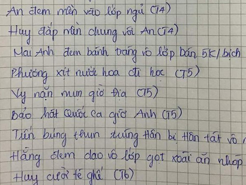 Khi lớp trưởng quạu: Tất cả lỗi lầm của bạn bè từ múa quạt, đắp chung mền, búng thun đều được ghi vào sổ mách thầy cô