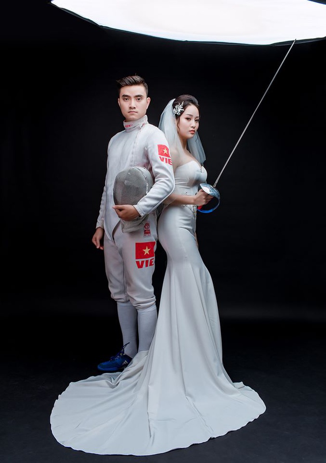 Nhan sắc của vợ hot boy đấu kiếm Vũ Thành An ở SEA Games-3
