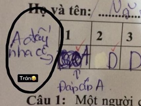 Đang làm bài kiểm tra đọc được lời nhắn nhủ của thầy giáo, học sinh chưa kịp vui thì chưng hửng vì pha troll cực mạnh-4