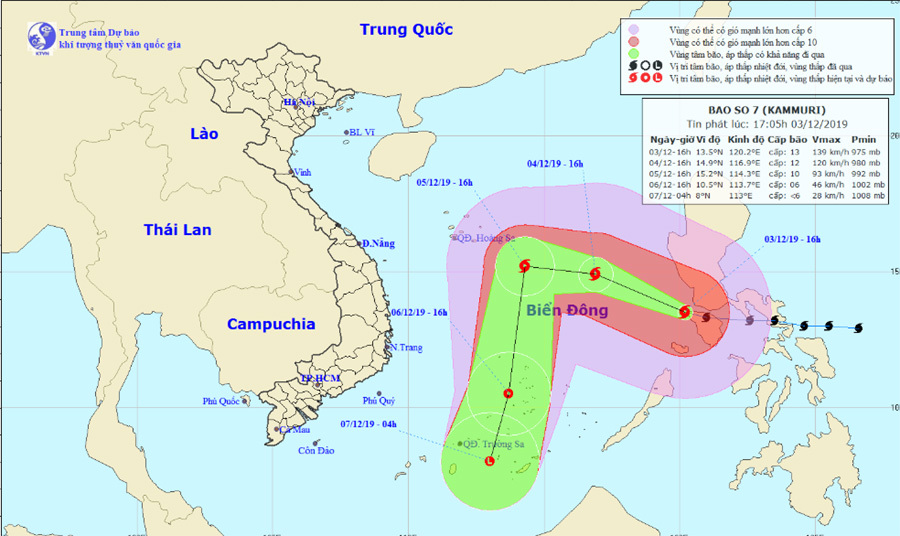 Dự báo thời tiết 4/12, Bắc Bộ rét cóng, bão số 7 vào Biển Đông-2