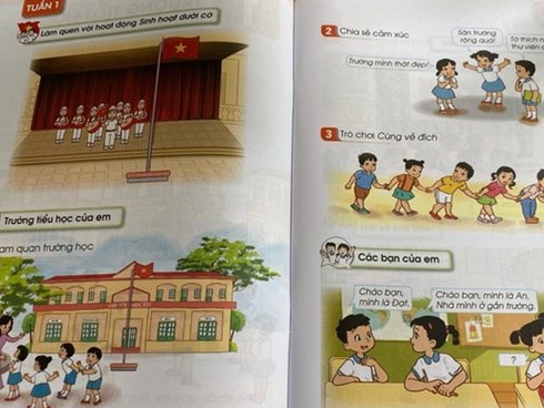 Những trang đầu tiên trong bộ sách giáo khoa mới