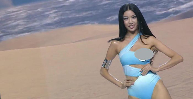 Thúy Vân lộ vùng nhạy cảm trong đêm bán kết Hoa hậu Hoàn vũ Việt Nam 2019-2